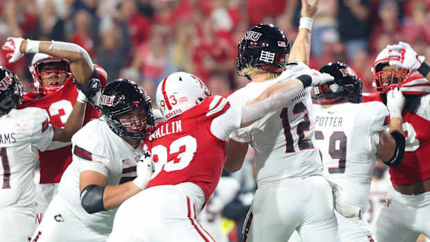 Kai Wallin 2023 Nebraska football vs Northern Illinois